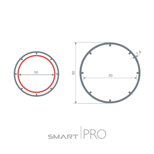 Труба круглая (60) в Таразе